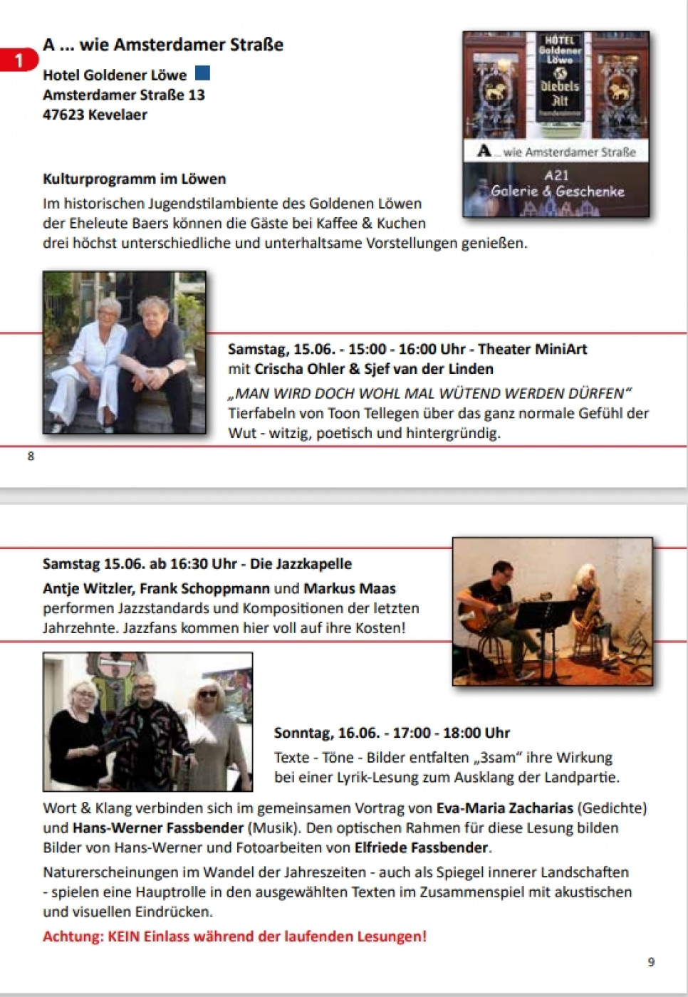 Haus - Veranstaltung Landpartie am Niederrhein